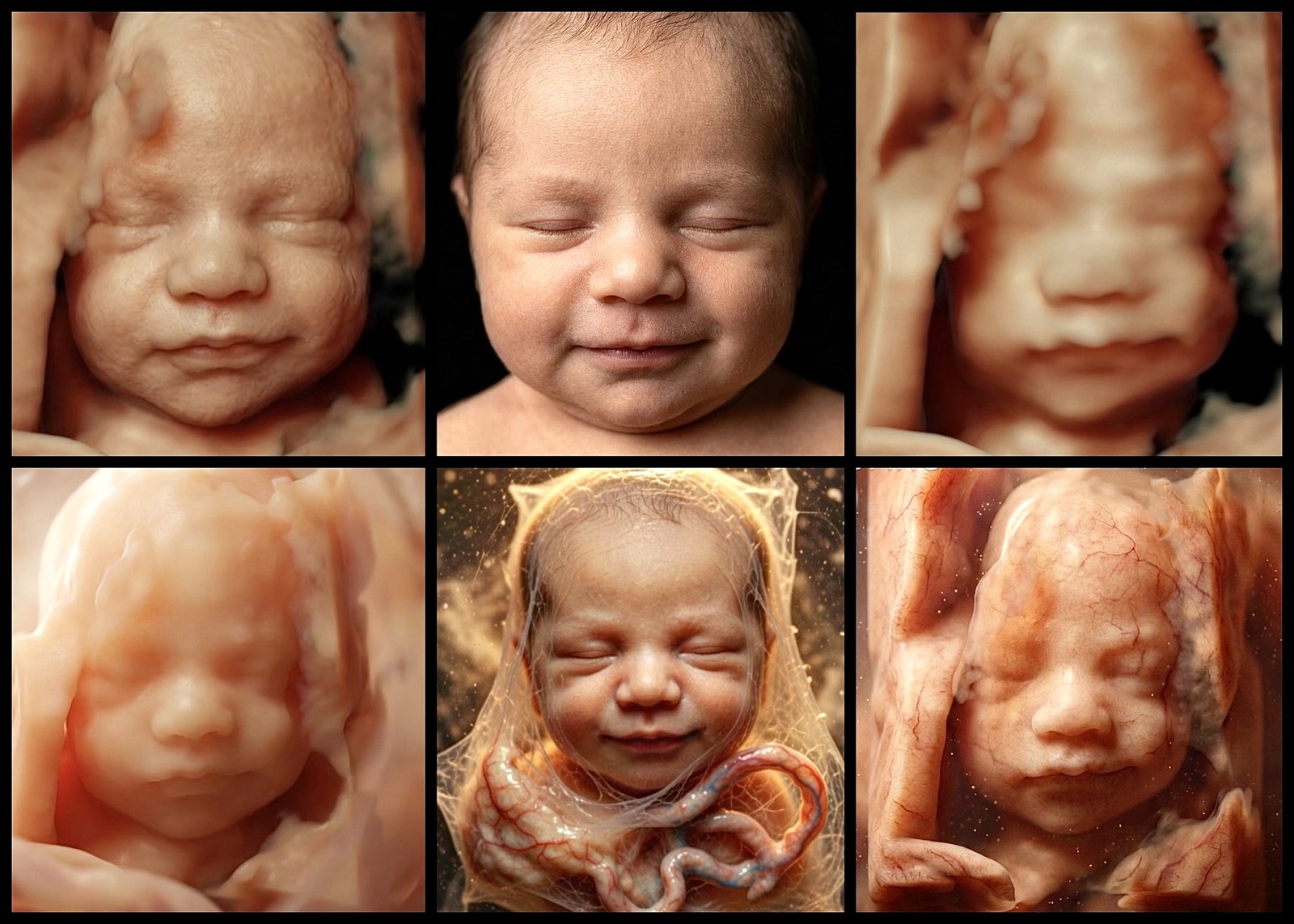 Beautiful 8K ultrasound portraits