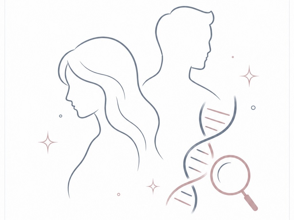Infidelity DNA testing illustration