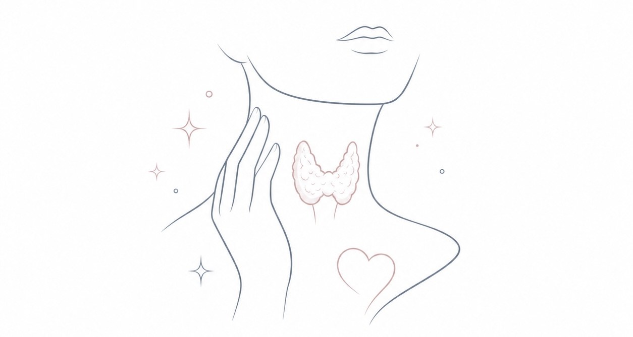 Pregnancy thyroid wellness illustration